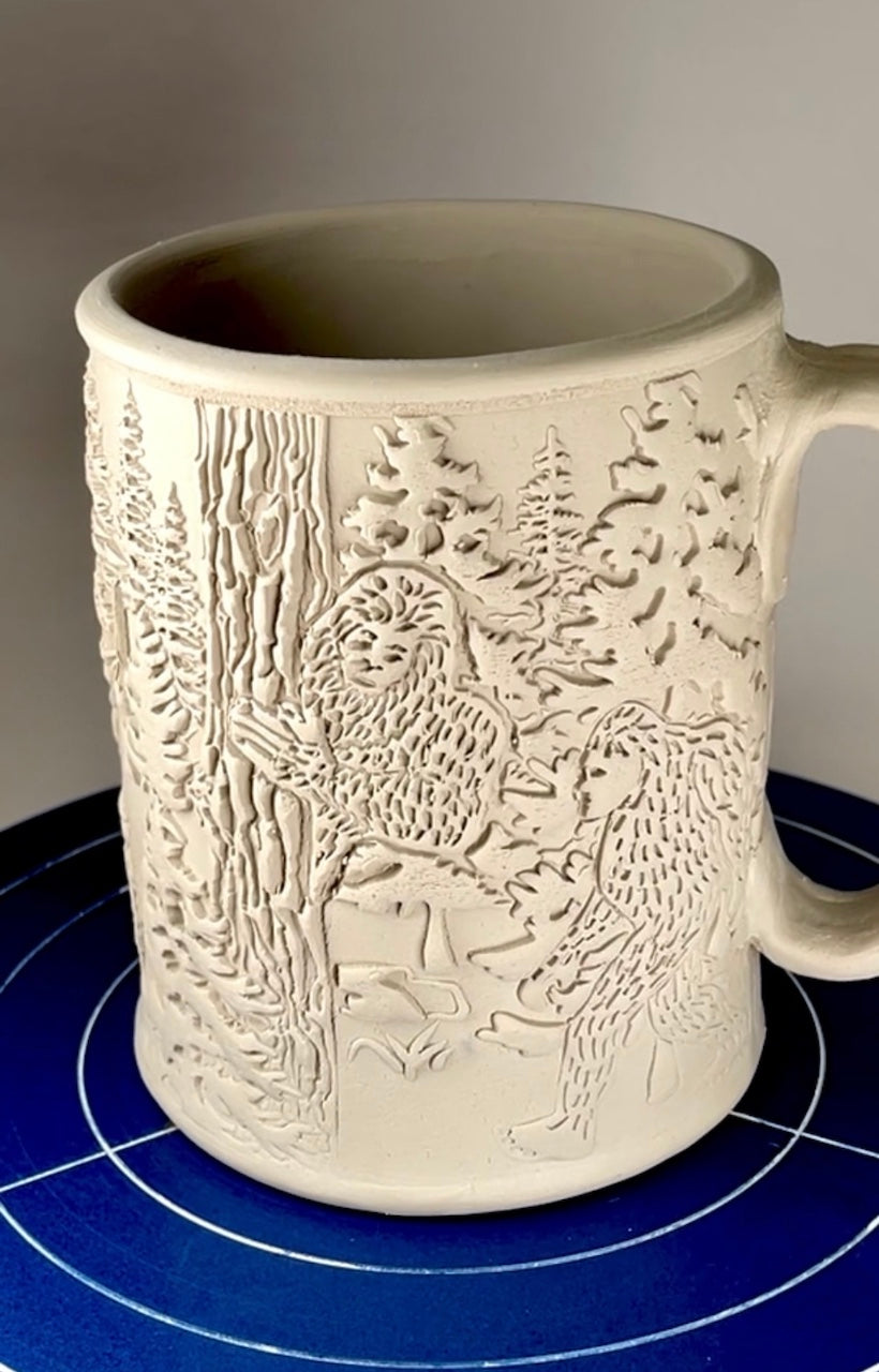 Bigfoot Textured Mug Plank