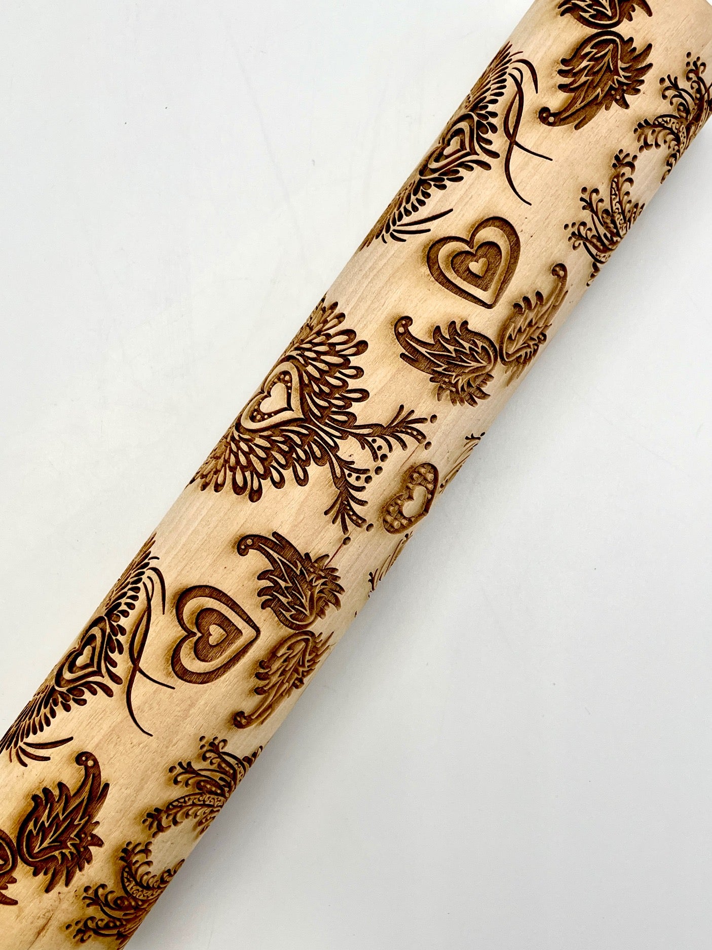 Angel Wings Textured Rolling Pin