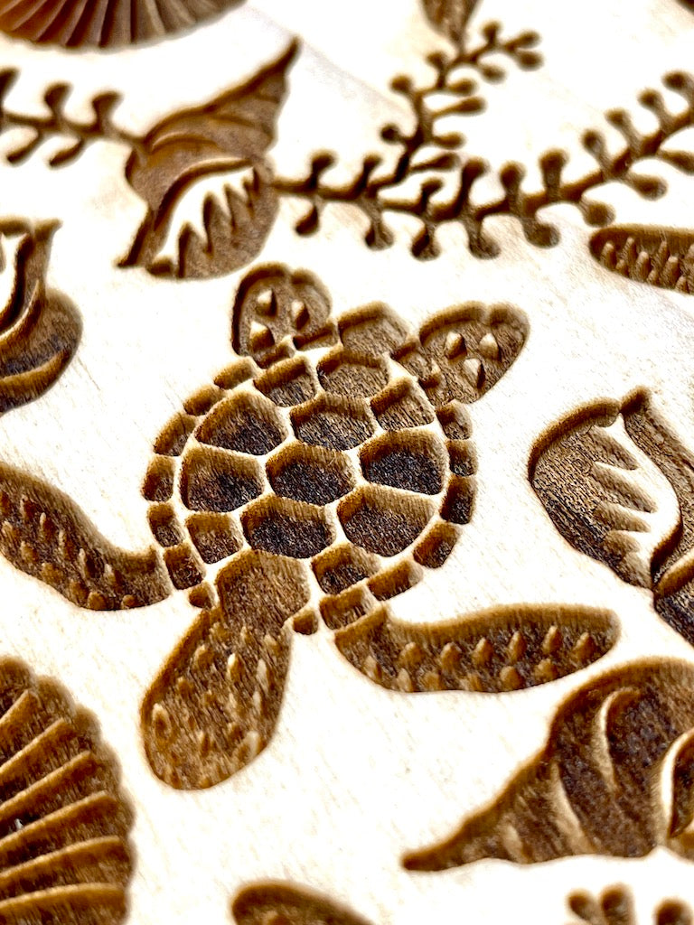 Sea Turtles Textured Plank