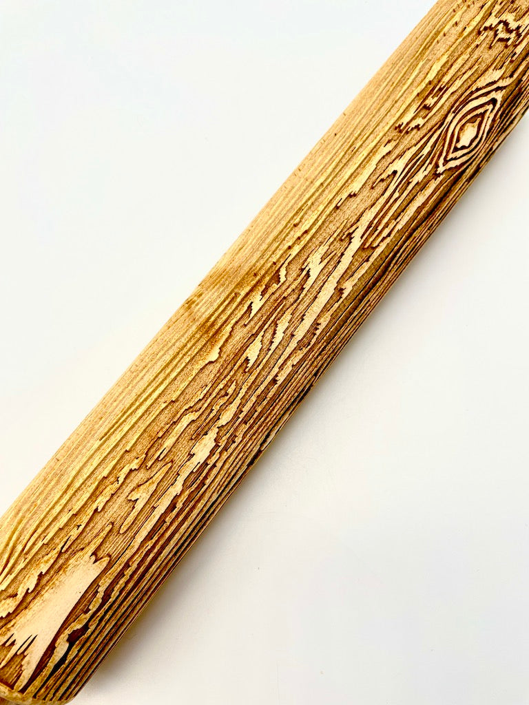 Wood Grain Textured Rolling Pin