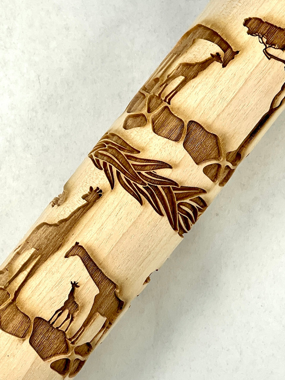 Giraffe Safari 7"  Textured Rolling Pin