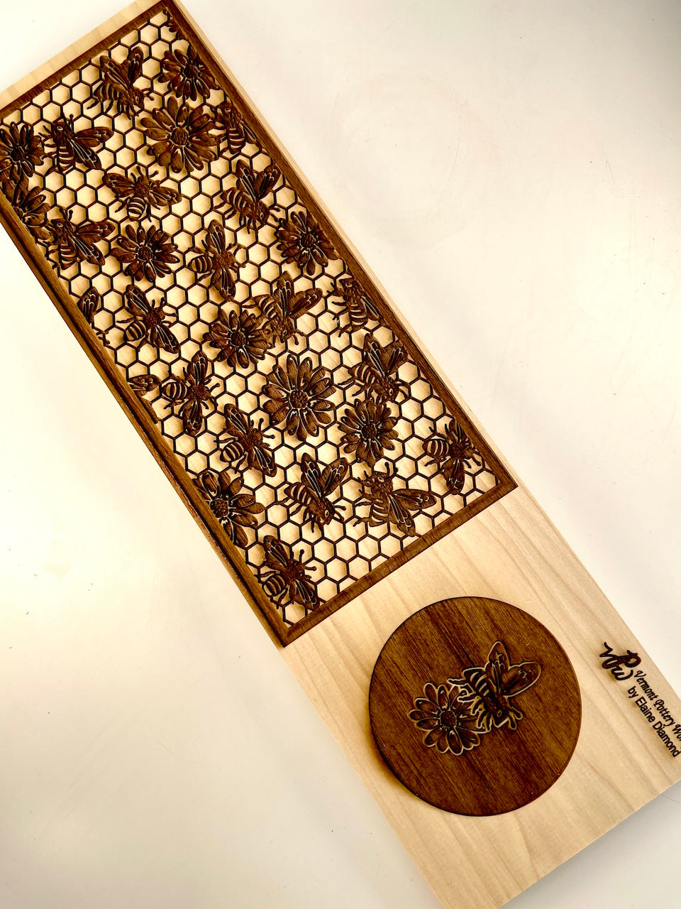 Honey Bees Textured Plank