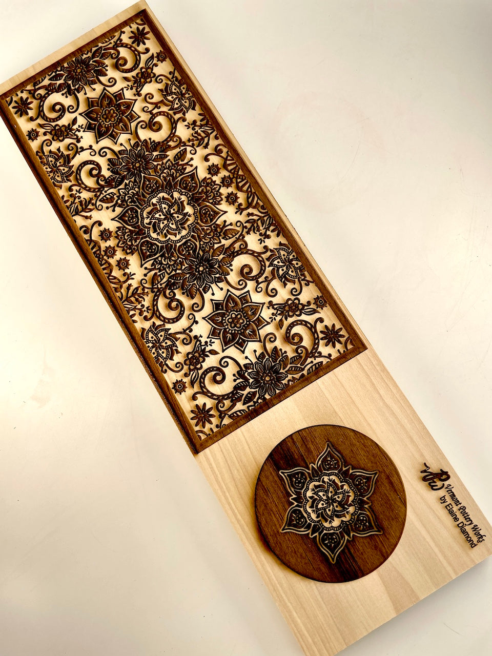 Mandala Garden Textured Plank
