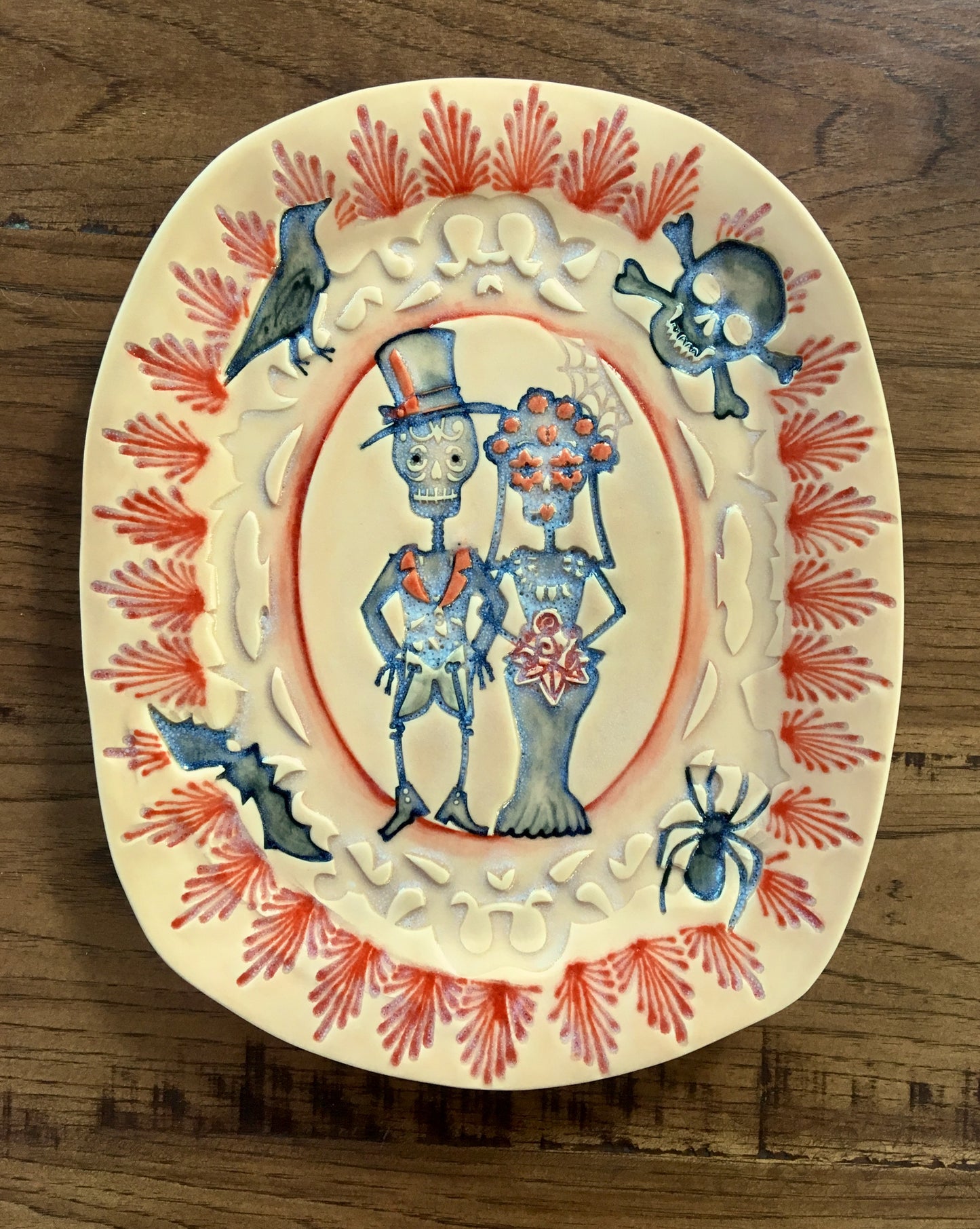 Bride & Groom Halloween Platter