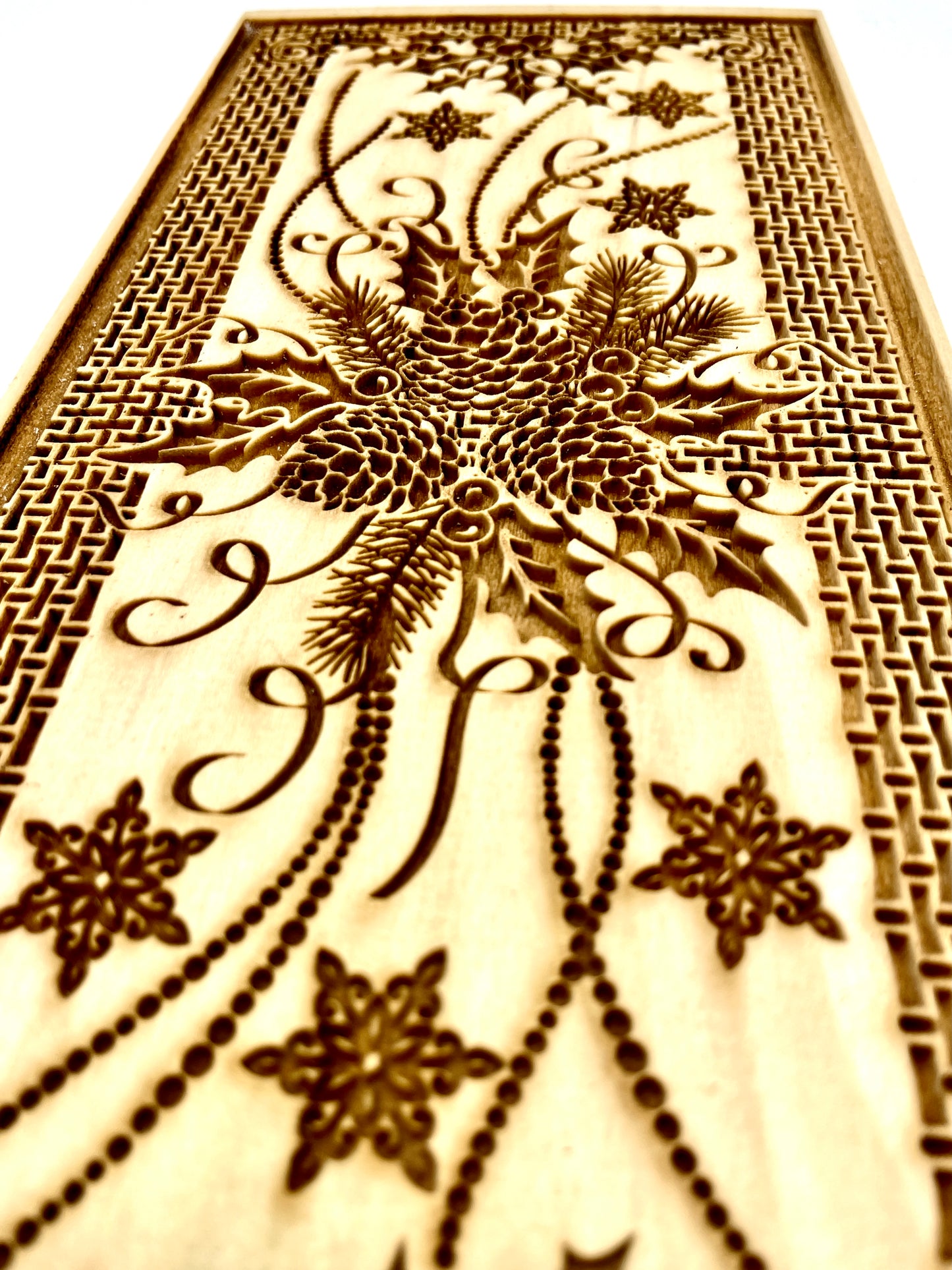 Elegant Holiday Textured Plank
