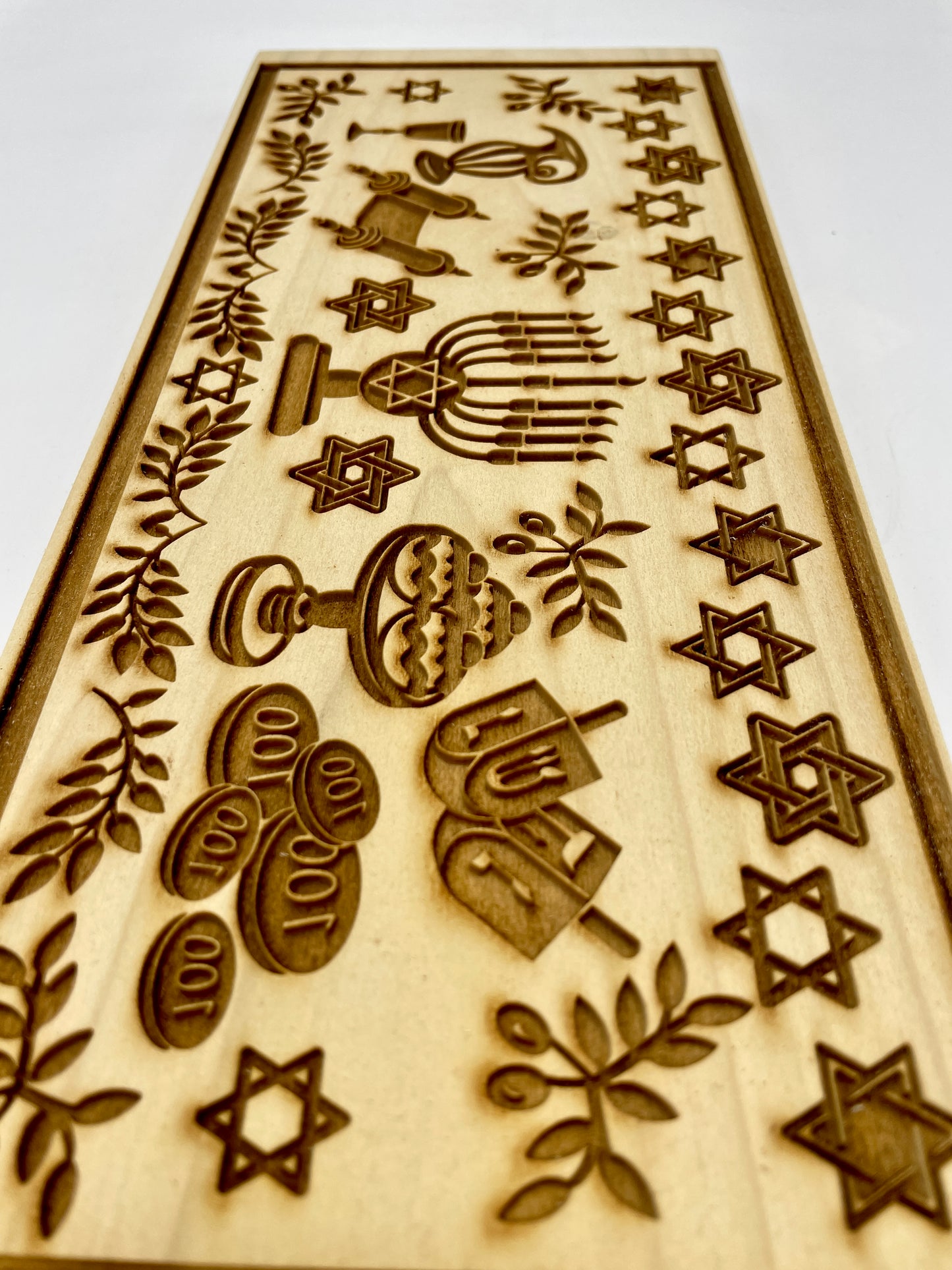 Hanukkah Textured Plank