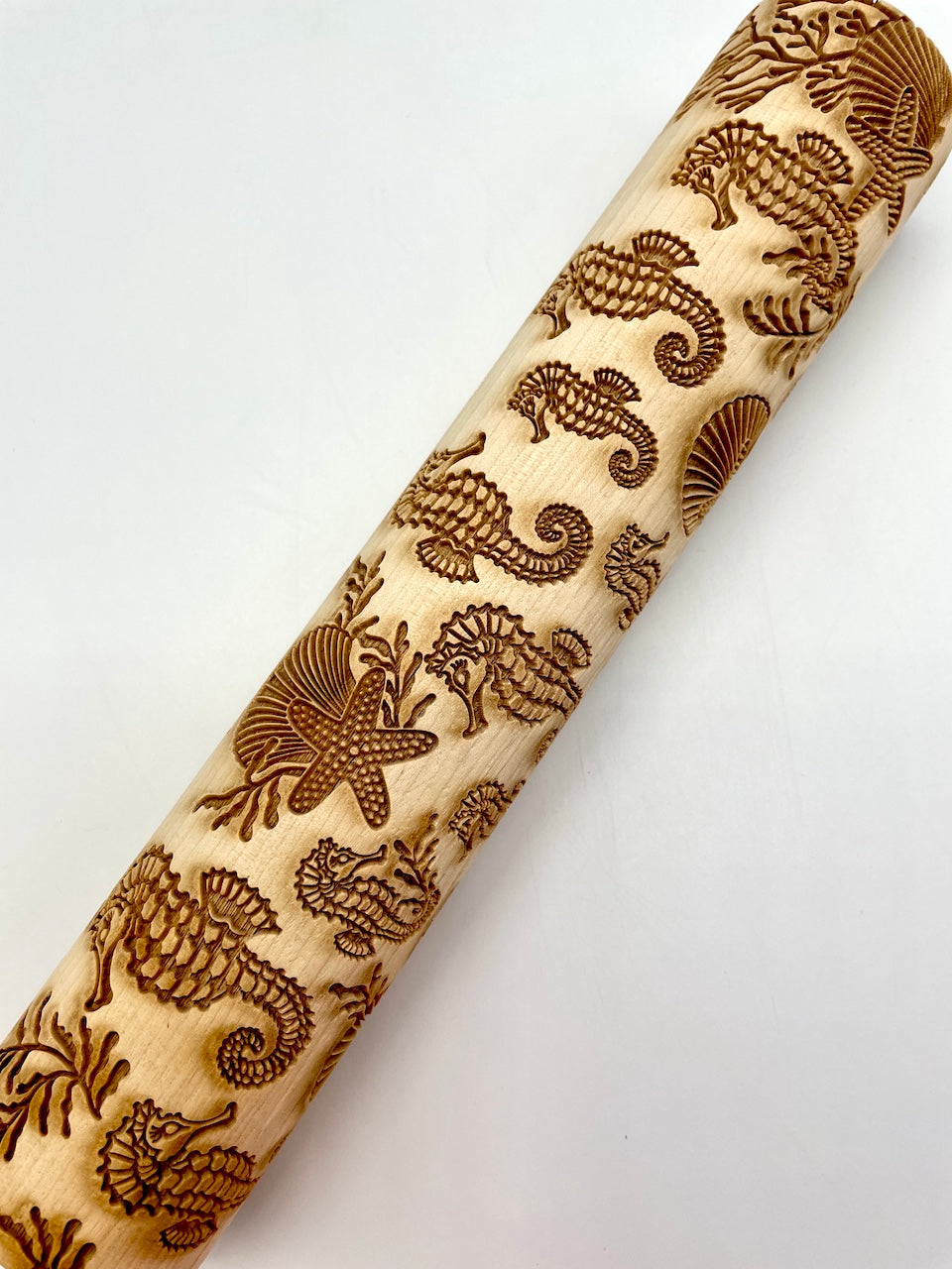 Seahorse Textured Rolling Pin