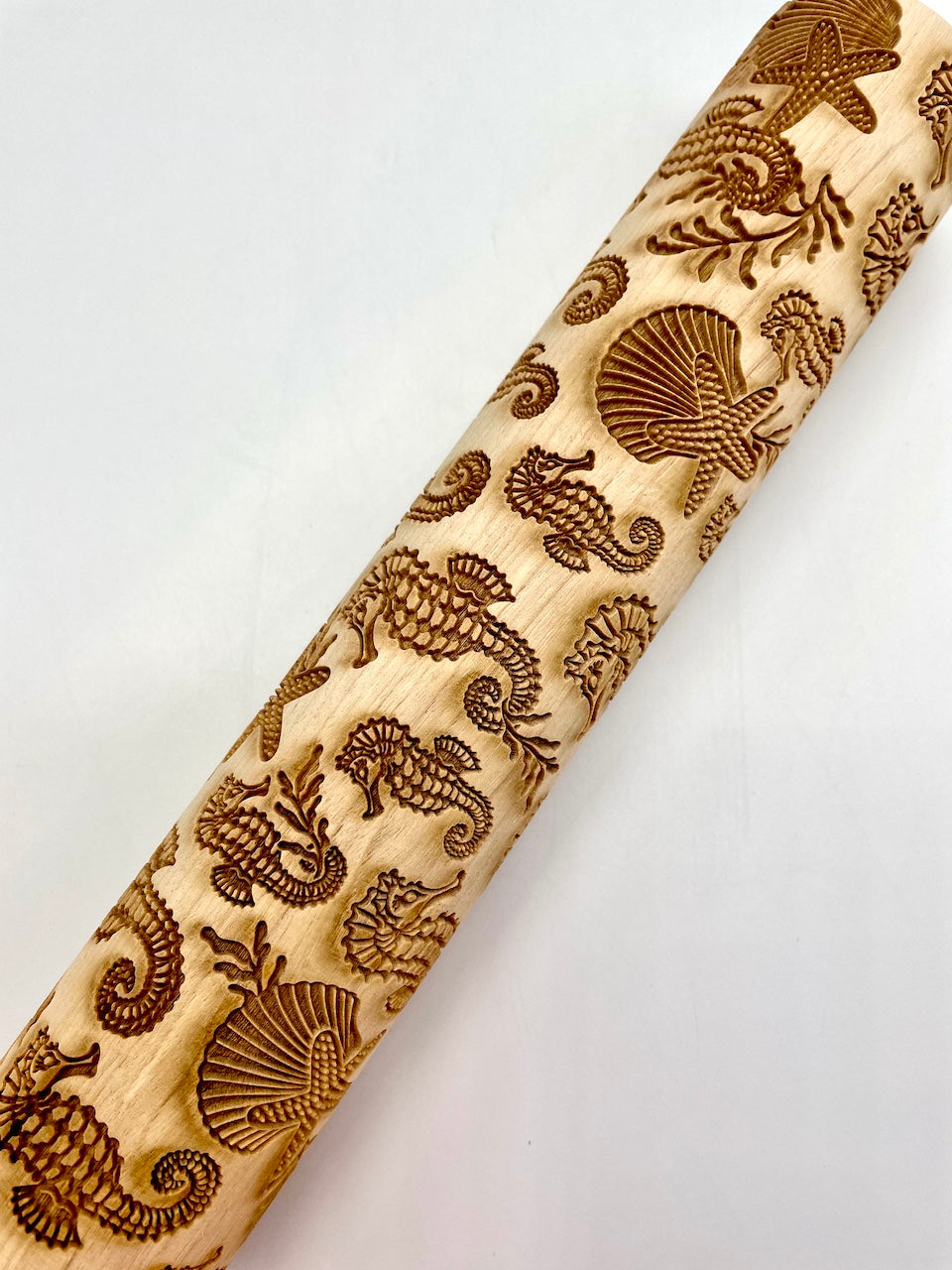 Seahorse Textured Rolling Pin