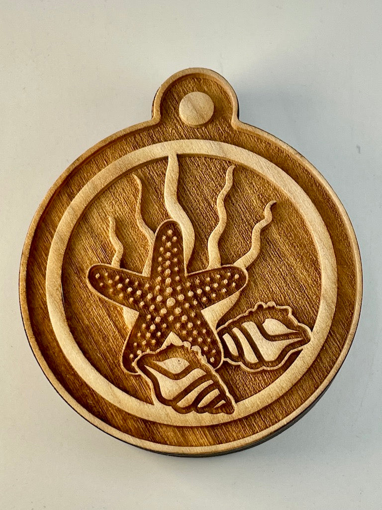 Ornament (Starfish & Shells)- Stamp