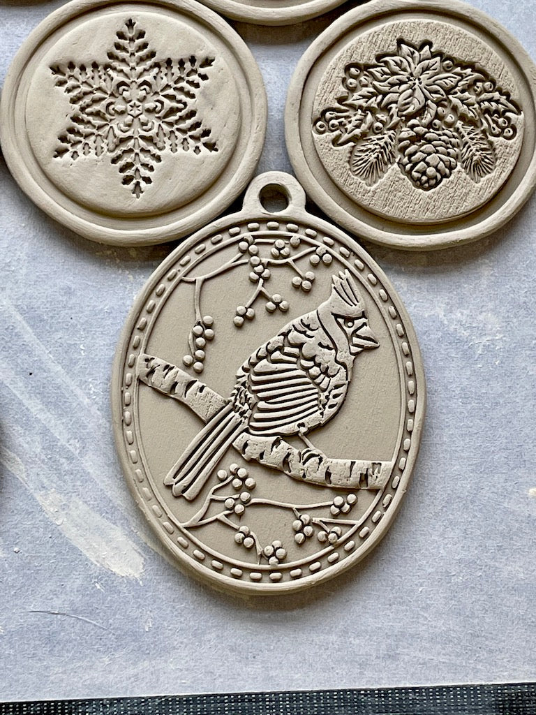 Ornament (Cardinal)- Stamp