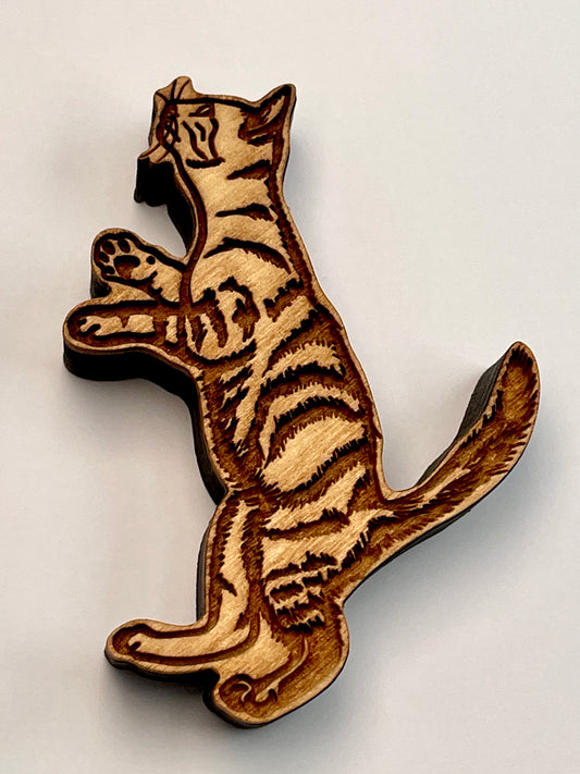 Cat- Tiger (Left Facing)- Stamp