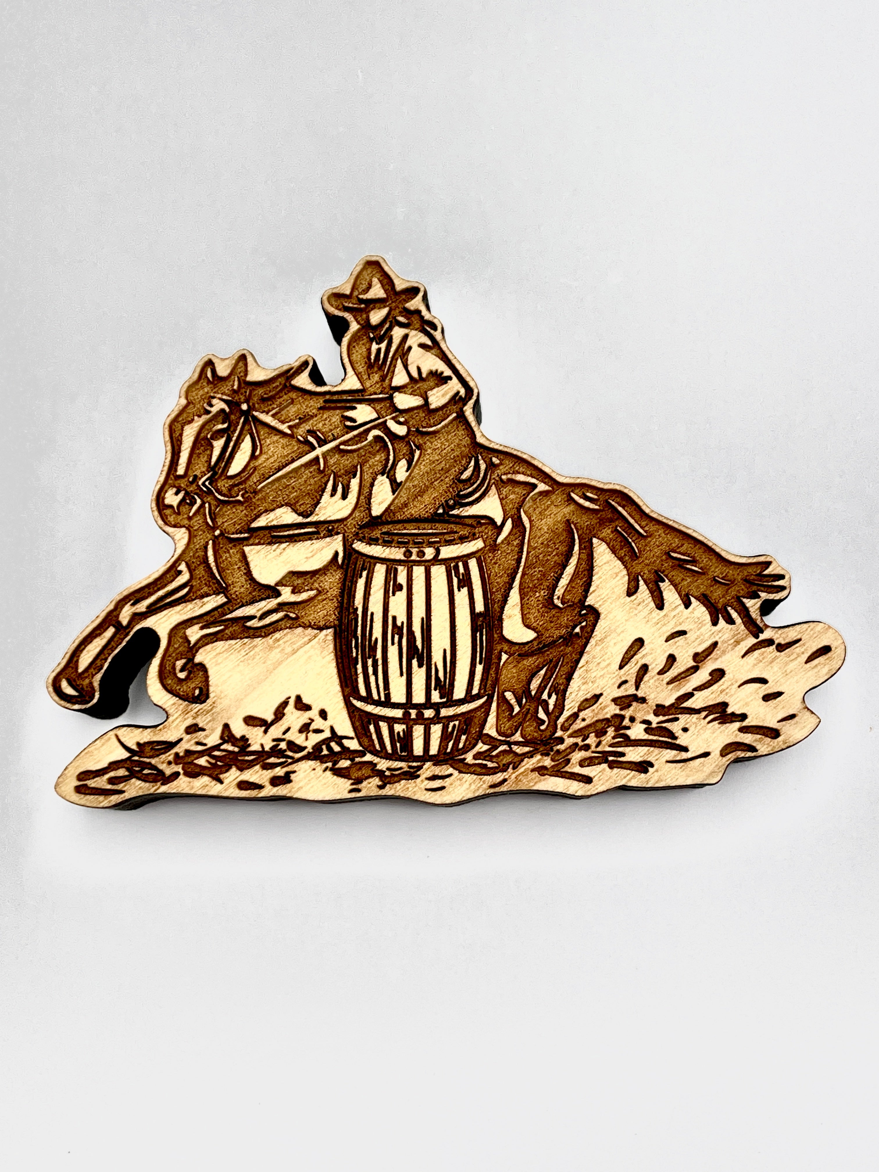 Stamp Rodeo Cowgirl Barrel Racer- Stamp – Vermont Pottery Works