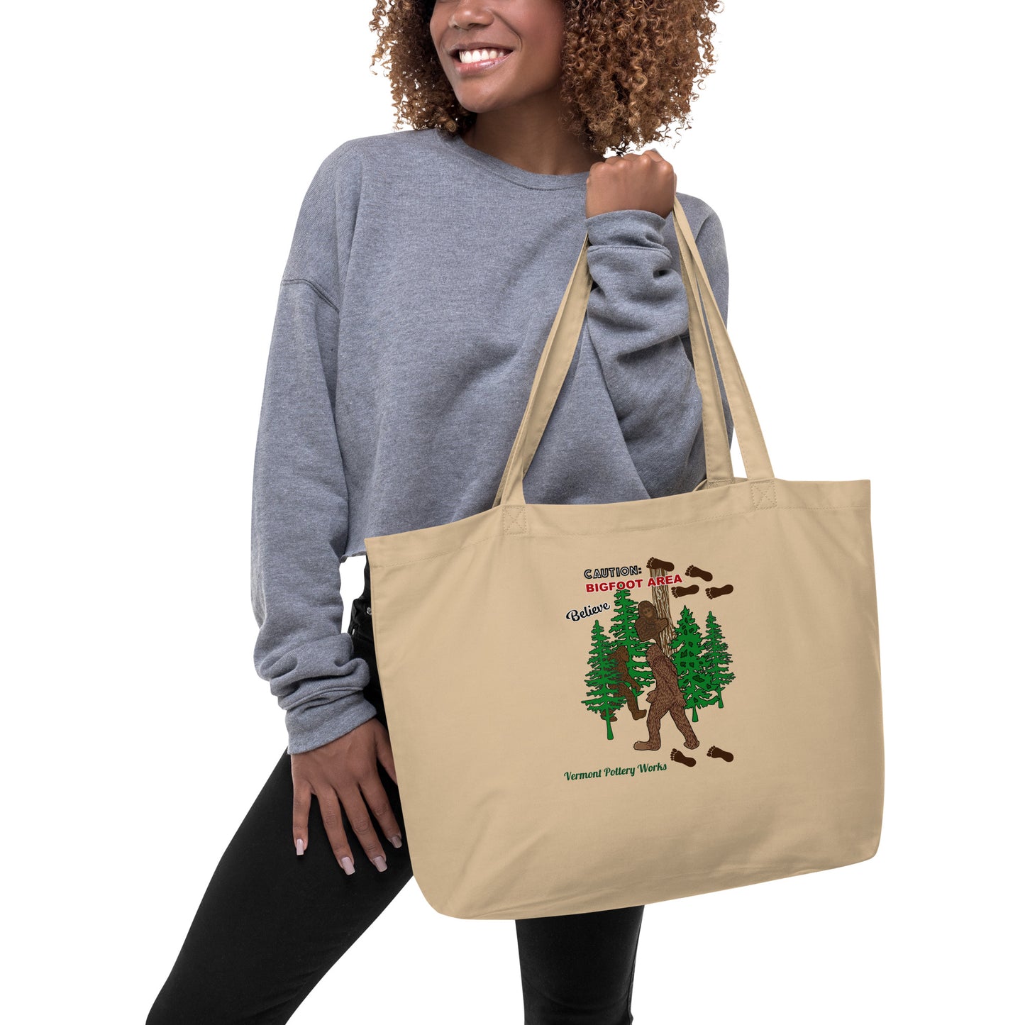 Big Foot Large Organic Tote Bag