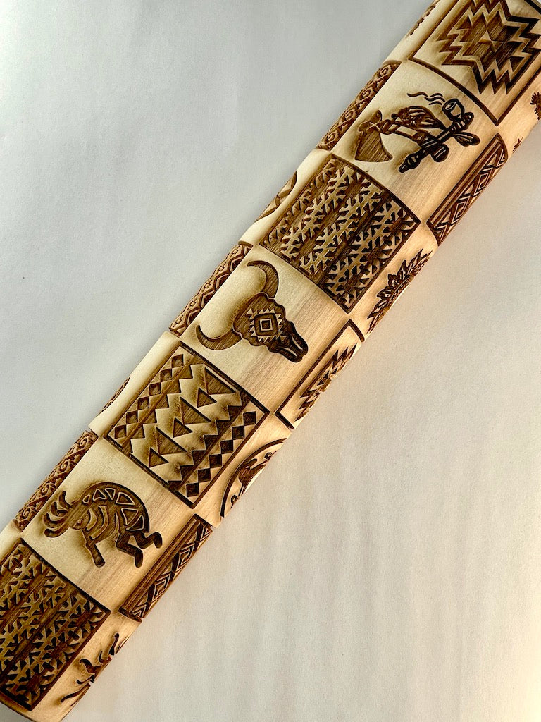 Tribal Textured Rolling Pin